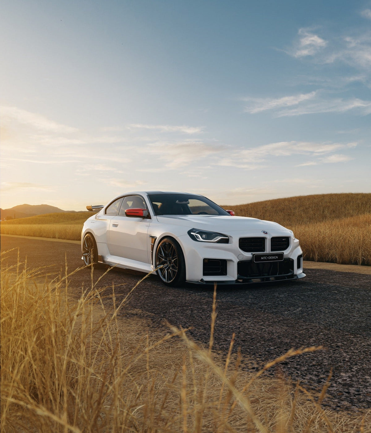 BMW M2 / M2C G87 2023-ON with Future Design Carbon's Aftermarket Parts - Front Lip MTC V1 Carbon Fiber / FRP