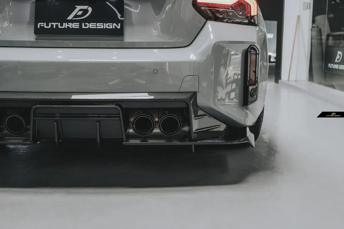 BMW M2 / M2C G87 2023-ON with Aftermarket Parts - MTC V2 TrackPack Series Rear Diffuser Carbon Fiber / FRP