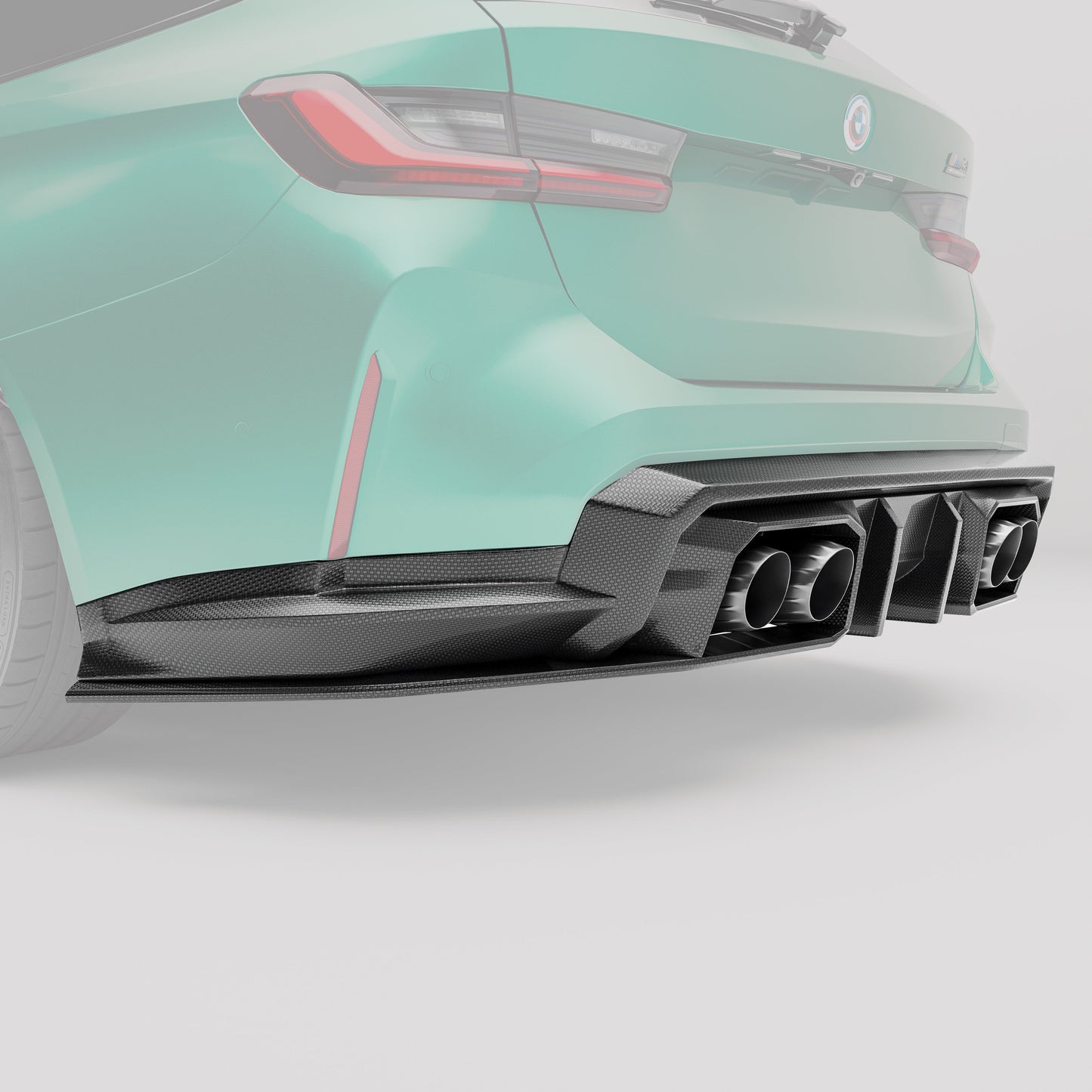BMW M3 G81 Carbon Fiber Rear Diffuser