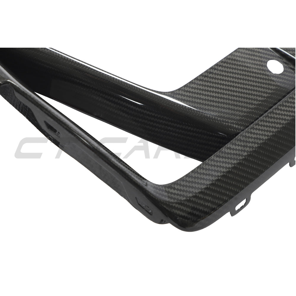BMW X3M/X4M F97/F98 LCI 2022+ CARBON FIBRE FRONT BUMPER TRIM-Accessories-CT CARBON-CT Carbon - High-quality carbon fiber and gloss black aerodynamic parts for premium sports and luxury vehicles.