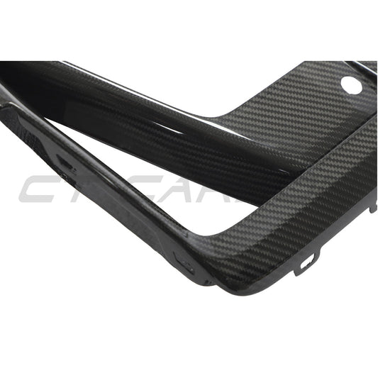 BMW X3M/X4M F97/F98 LCI 2022+ CARBON FIBRE FRONT BUMPER TRIM-Accessories-CT CARBON-CT Carbon - High-quality carbon fiber and gloss black aerodynamic parts for premium sports and luxury vehicles.