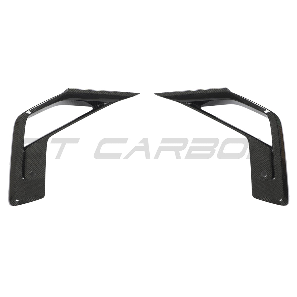 BMW X3M/X4M F97/F98 LCI 2022+ CARBON FIBRE FRONT BUMPER TRIM-Accessories-CT CARBON-CT Carbon - High-quality carbon fiber and gloss black aerodynamic parts for premium sports and luxury vehicles.
