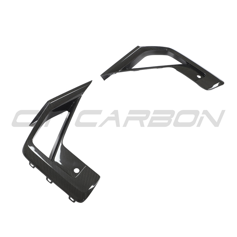 BMW X3M/X4M F97/F98 LCI 2022+ CARBON FIBRE FRONT BUMPER TRIM-Accessories-CT CARBON-CT Carbon - High-quality carbon fiber and gloss black aerodynamic parts for premium sports and luxury vehicles.