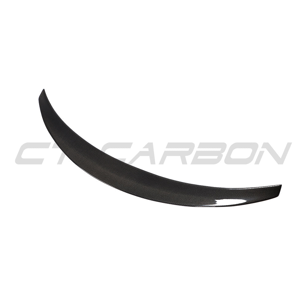TESLA MODEL 3 2017-2023 CARBON FIBRE SPOILER - V3-Spoiler-CT CARBON-CT Carbon - High-quality carbon fiber and gloss black aerodynamic parts for premium sports and luxury vehicles.