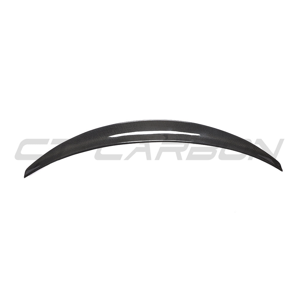 TESLA MODEL 3 2017-2023 CARBON FIBRE SPOILER - V3-Spoiler-CT CARBON-CT Carbon - High-quality carbon fiber and gloss black aerodynamic parts for premium sports and luxury vehicles.