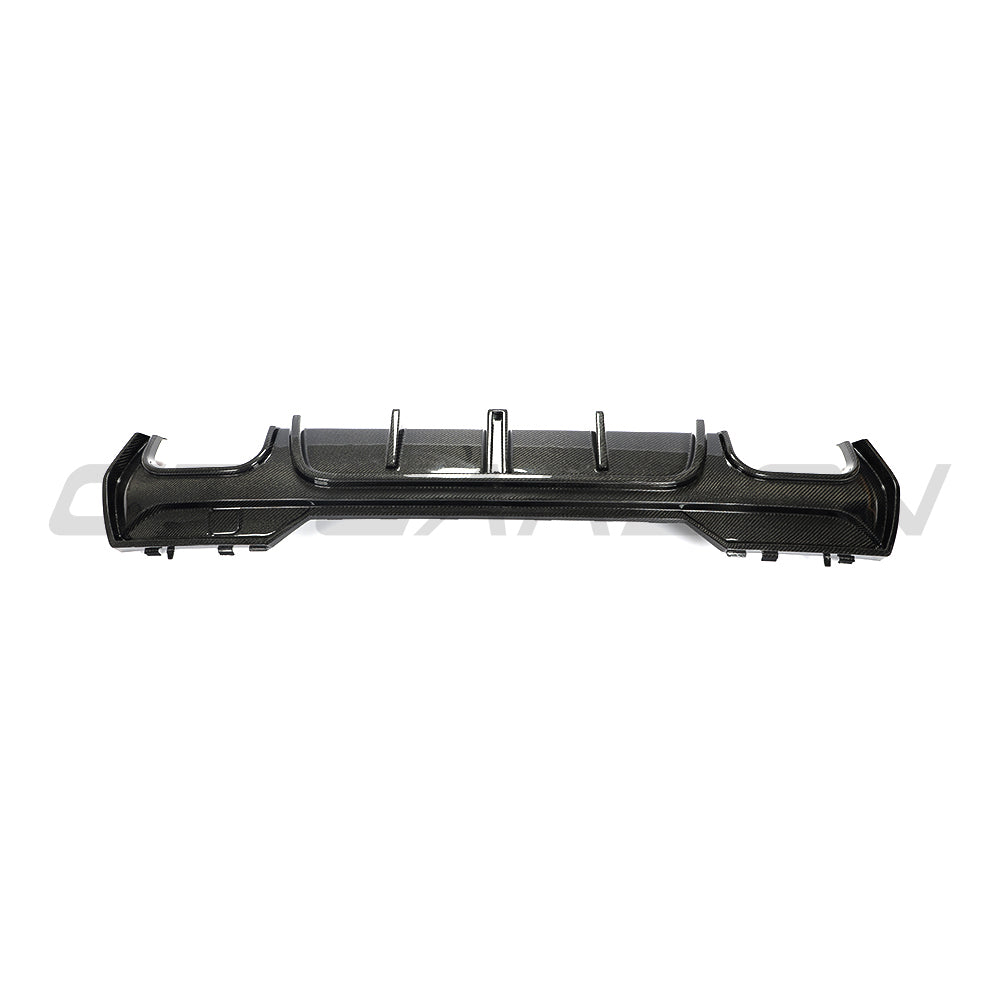 BMW 4 SERIES 2020+ G22/G23 QUAD TIP CARBON FIBRE DIFFUSER-Diffuser-CT CARBON-CT Carbon - High-quality carbon fiber and gloss black aerodynamic parts for premium sports and luxury vehicles.