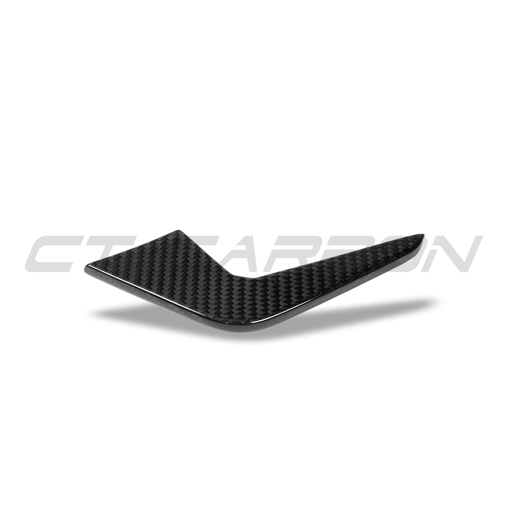 AUDI RS5 B9.5 SPORTBACK & COUPE 2020-2025 CARBON FIBRE CANARDS-Accessories-CT CARBON-CT Carbon - High-quality carbon fiber and gloss black aerodynamic parts for premium sports and luxury vehicles.
