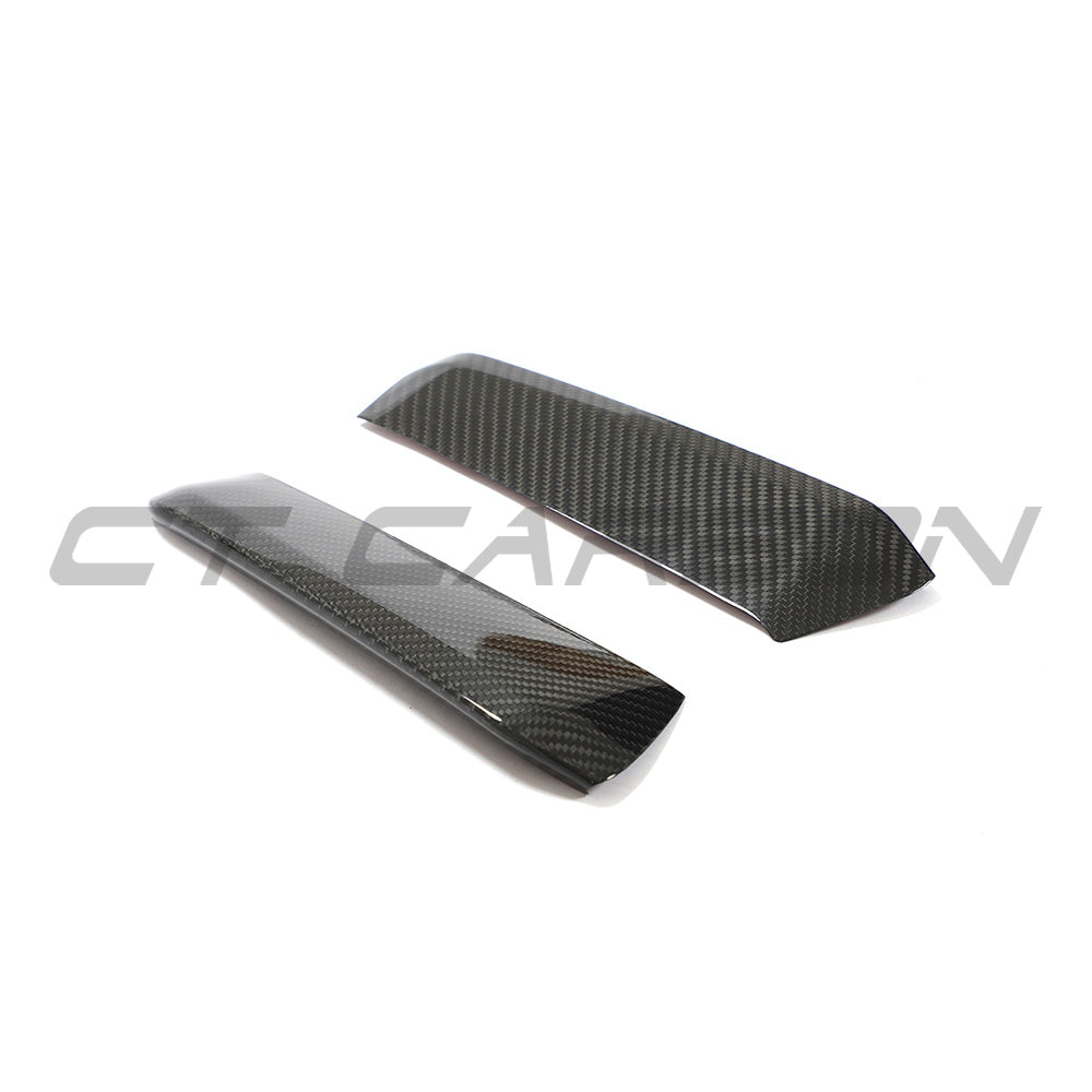 AUDI RS3 8Y 2022-2024 CARBON FIBRE FRONT BUMPER CORNERS - CT DESIGN-Accessories-CT CARBON-CT Carbon - High-quality carbon fiber and gloss black aerodynamic parts for premium sports and luxury vehicles.