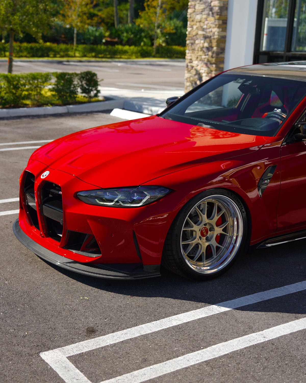 BMW M3/M4  Carbon Fiber front splitter - SPL2