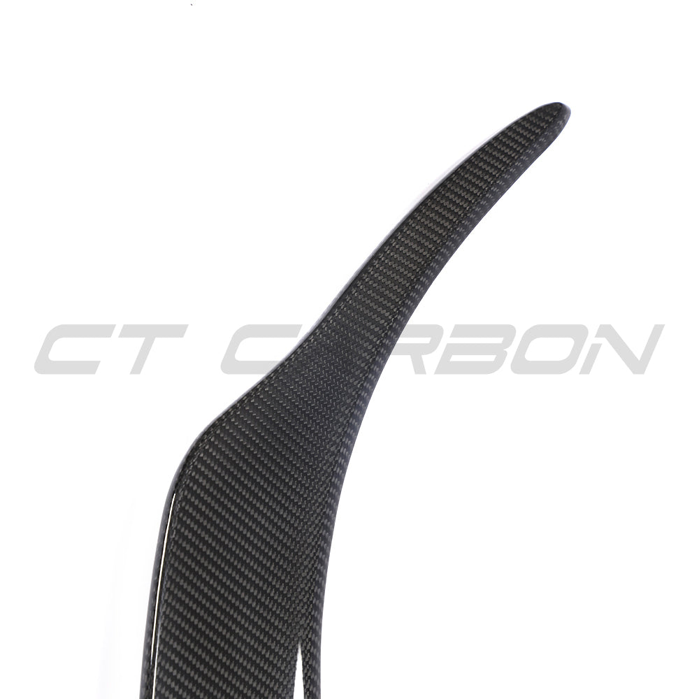 TOYOTA SUPRA 2019+ A90 CARBON FIBRE SPOILER - V3-Spoiler-CT CARBON-CT Carbon - High-quality carbon fiber and gloss black aerodynamic parts for premium sports and luxury vehicles.