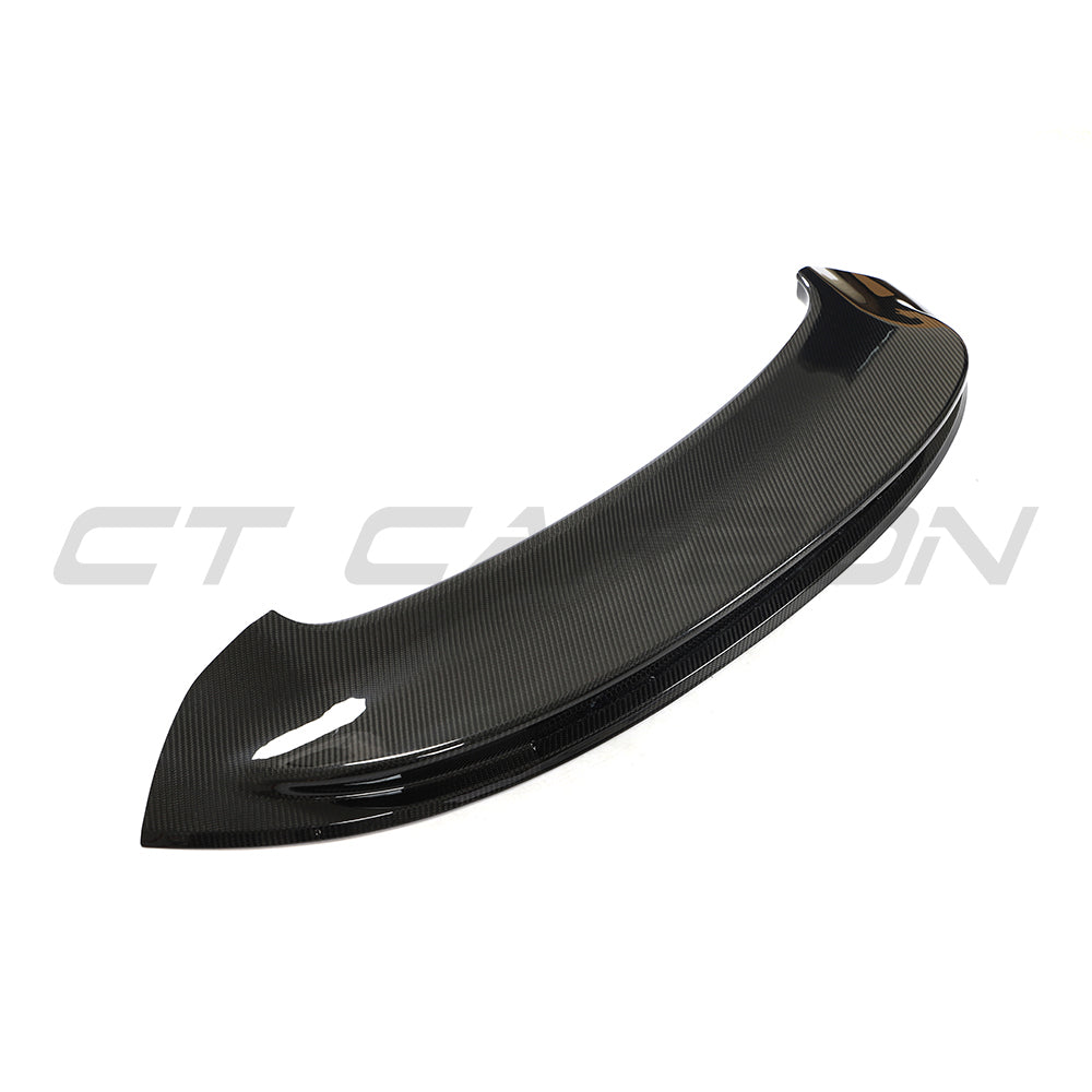 PORSCHE 992 CARRERA/GTS/TARGA 2018+ CARBON FIBRE REPLACEMENT DUCKTAIL SPOILER-Spoiler-CT CARBON-CT Carbon - High-quality carbon fiber and gloss black aerodynamic parts for premium sports and luxury vehicles.