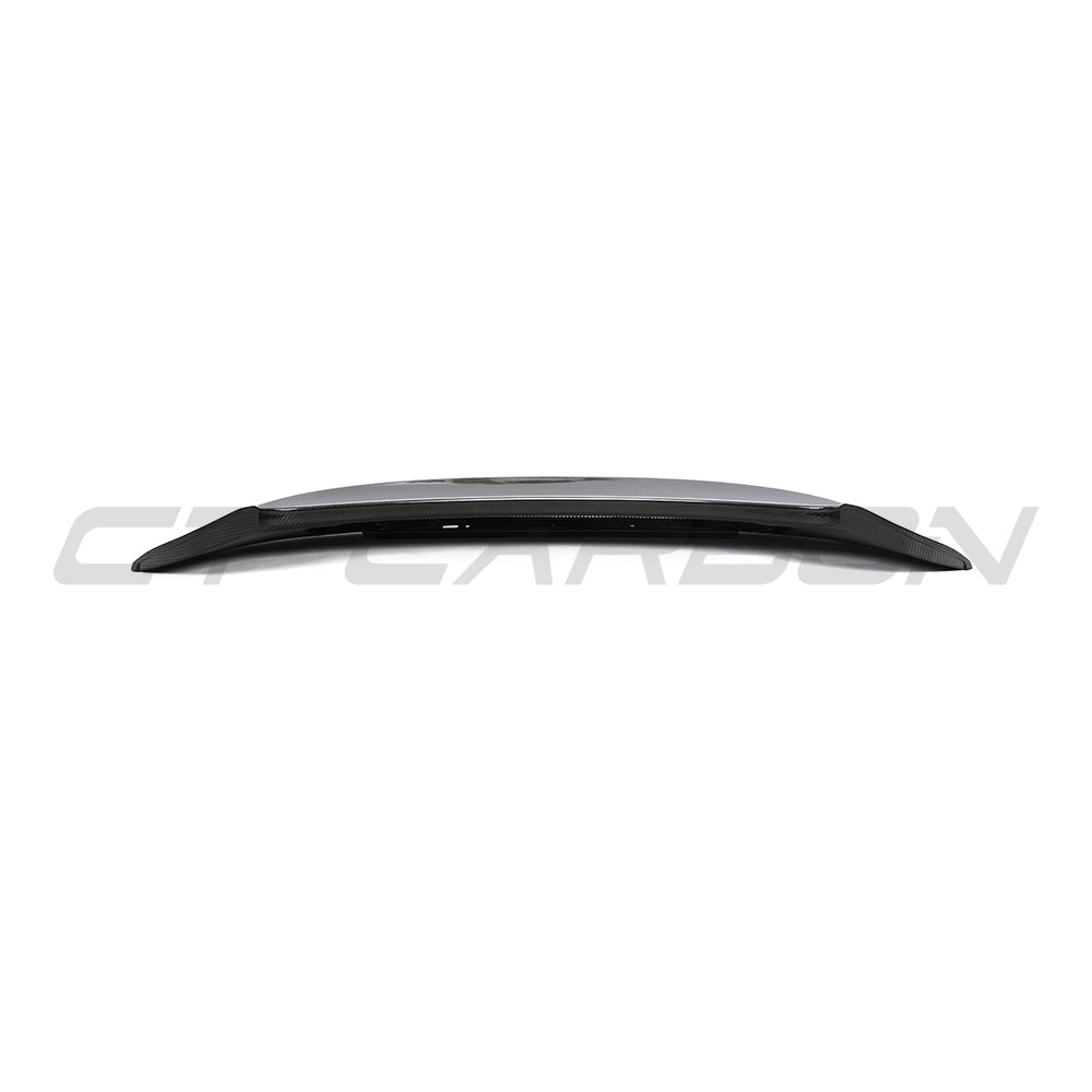 PORSCHE 992 CARRERA/GTS/TARGA 2018+ CARBON FIBRE REPLACEMENT DUCKTAIL SPOILER-Spoiler-CT CARBON-CT Carbon - High-quality carbon fiber and gloss black aerodynamic parts for premium sports and luxury vehicles.