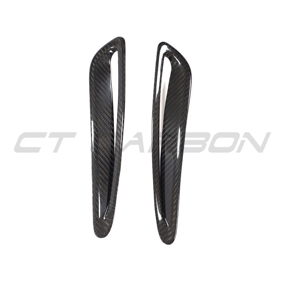 TOYOTA SUPRA 2019+ A90 CARBON FIBRE HOOD/BONNET TRIM-Accessories-CT CARBON-CT Carbon - High-quality carbon fiber and gloss black aerodynamic parts for premium sports and luxury vehicles.