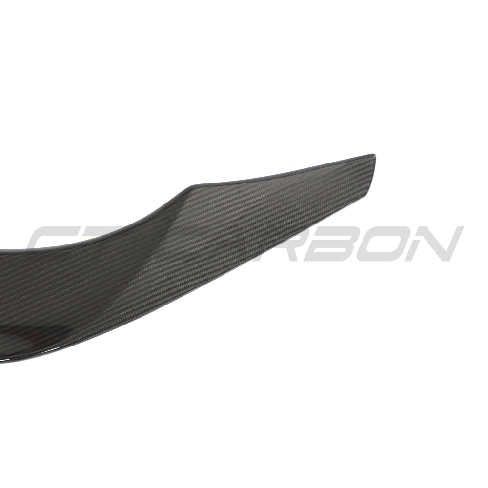 TOYOTA SUPRA 2019+ A90 CARBON FIBRE SPOILER - V2-Spoiler-CT CARBON-CT Carbon - High-quality carbon fiber and gloss black aerodynamic parts for premium sports and luxury vehicles.