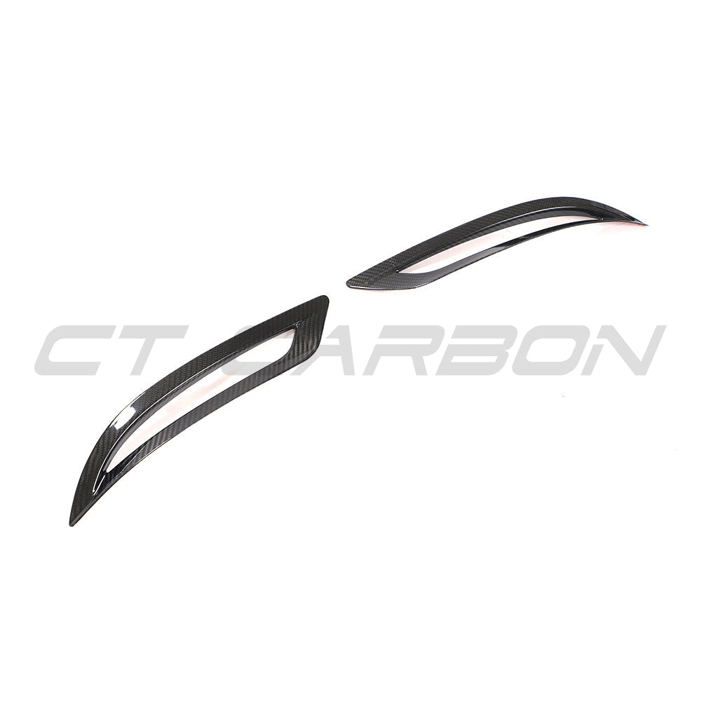 TESLA MODEL 3 2017-2023 CARBON FIBRE REAR REFLECTOR COVER-Accessories-CT CARBON-CT Carbon - High-quality carbon fiber and gloss black aerodynamic parts for premium sports and luxury vehicles.
