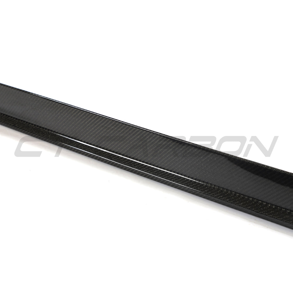 BMW 4 SERIES 2020+ G26 & i4 CARBON FIBRE SIDE SKIRTS-Side Skirts-CT CARBON-CT Carbon - High-quality carbon fiber and gloss black aerodynamic parts for premium sports and luxury vehicles.