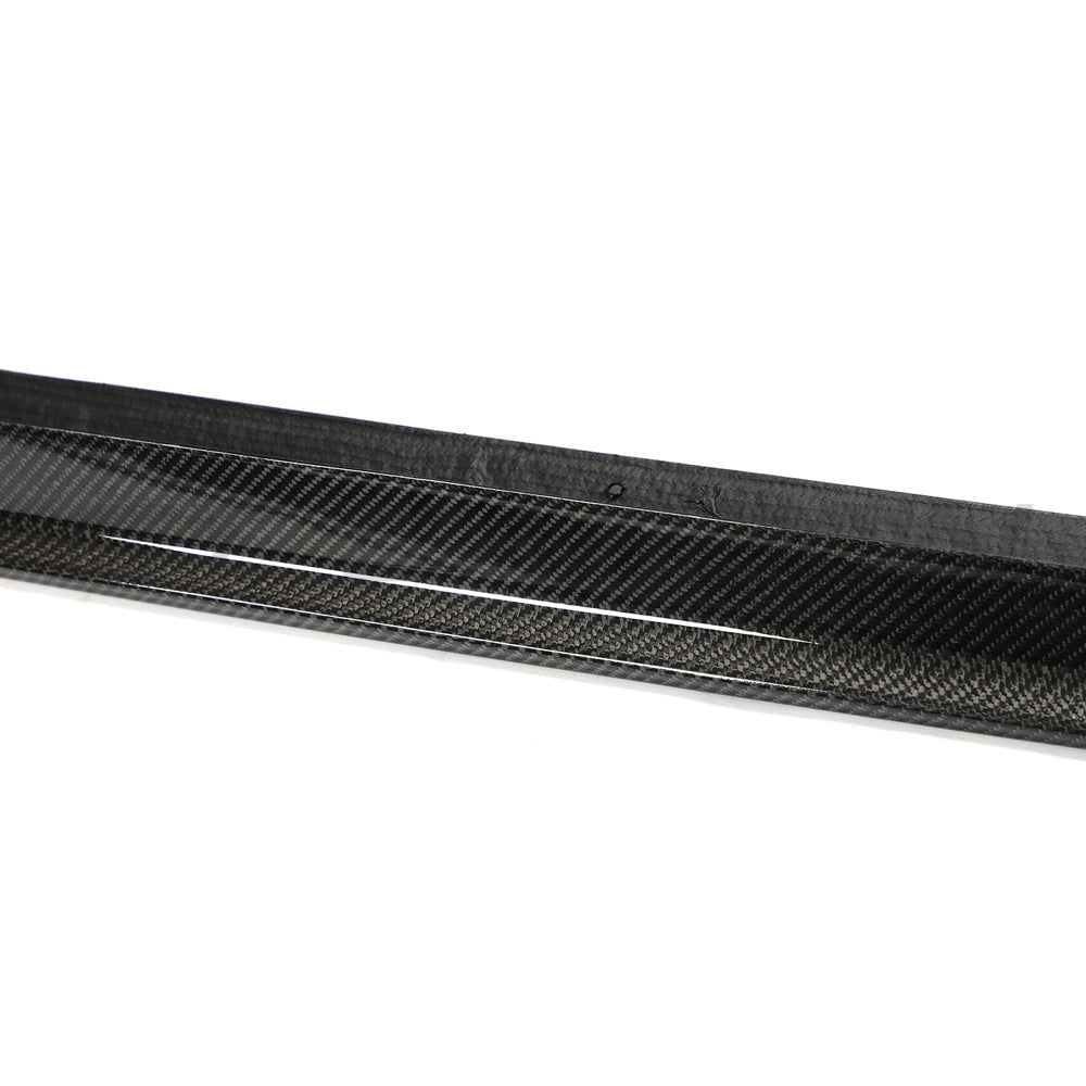VW GOLF MK8 2020+ R CARBON FIBRE SIDE SKIRTS - V2-Side Skirts-CT CARBON-CT Carbon - High-quality carbon fiber and gloss black aerodynamic parts for premium sports and luxury vehicles.