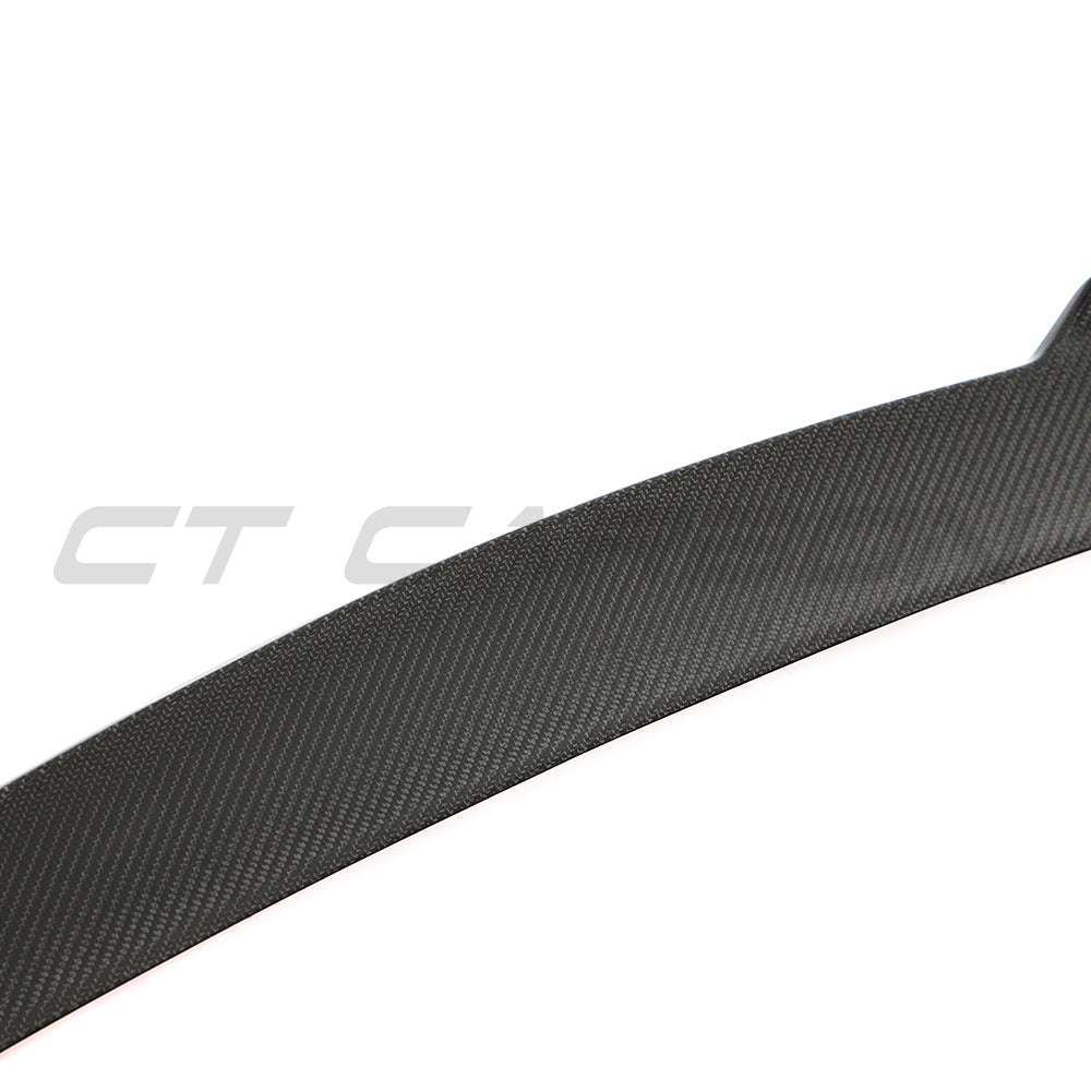 BMW G87 M2 / G42 2 SERIES 2022+ CARBON FIBRE SPOILER - V3-Spoiler-CT CARBON-CT Carbon - High-quality carbon fiber and gloss black aerodynamic parts for premium sports and luxury vehicles.