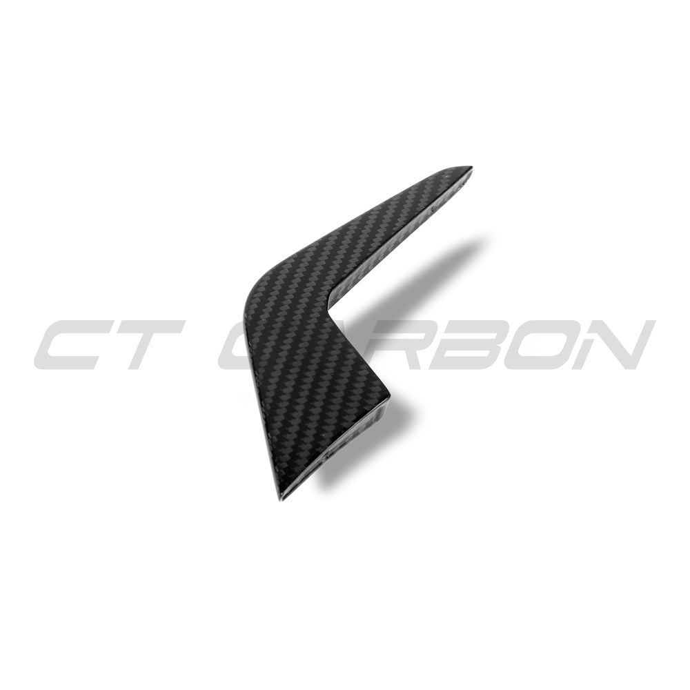 AUDI RS5 B9.5 SPORTBACK & COUPE 2020-2025 CARBON FIBRE CANARDS-Accessories-CT CARBON-CT Carbon - High-quality carbon fiber and gloss black aerodynamic parts for premium sports and luxury vehicles.