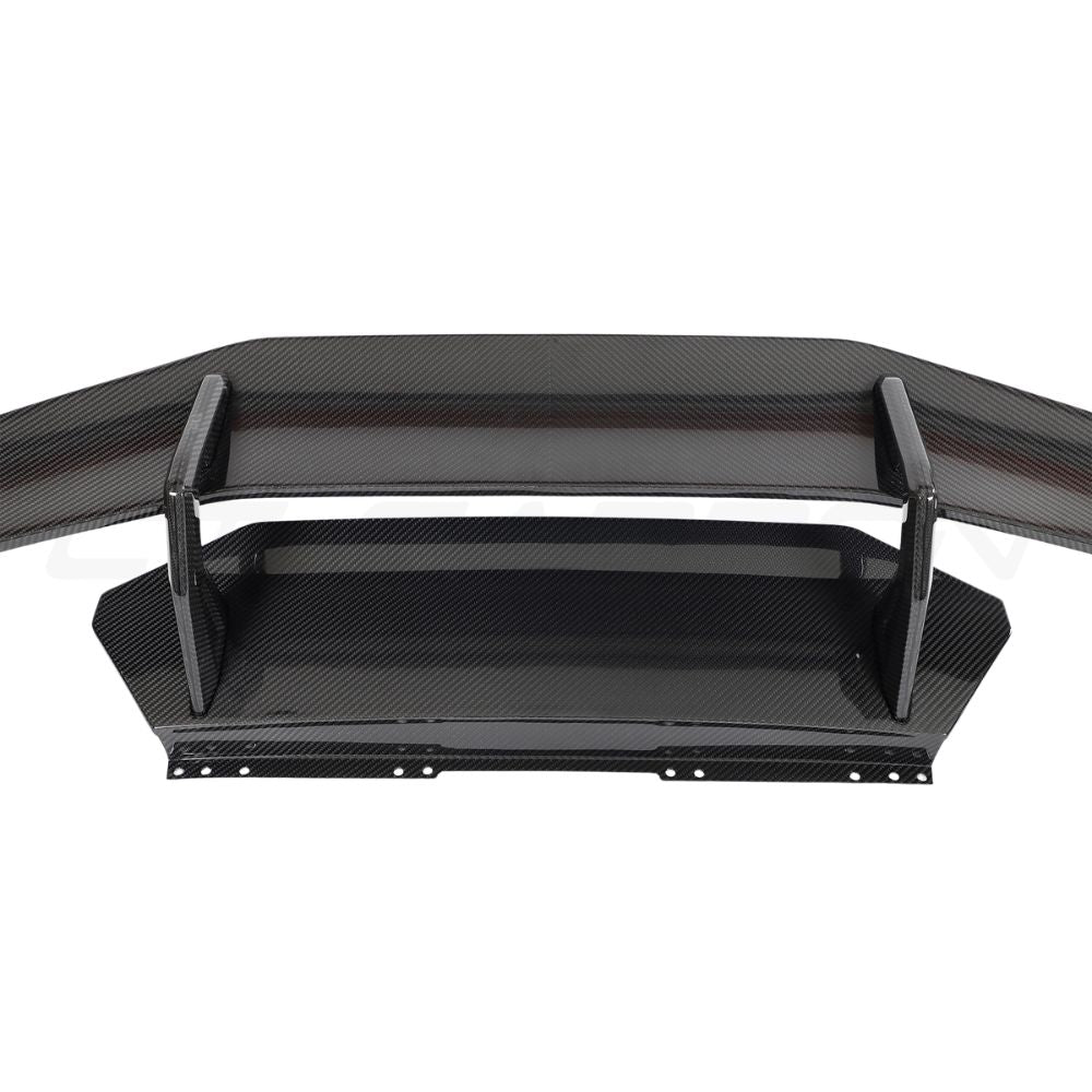 LAMBORGHINI HURACAN LP-580/LP-610 & EVO CARBON FIBRE SPOILER/WING - CT DESIGN-Spoiler-CT CARBON-CT Carbon - High-quality carbon fiber and gloss black aerodynamic parts for premium sports and luxury vehicles.