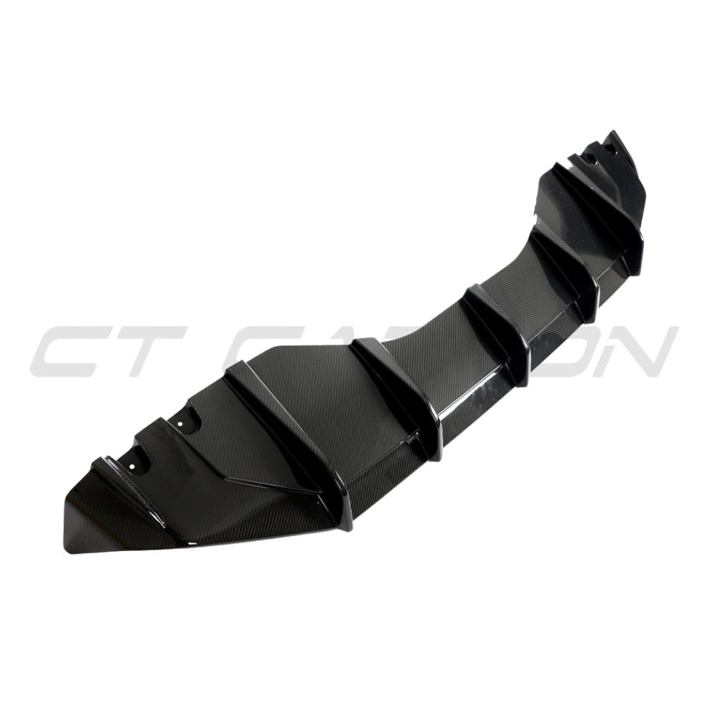 LAMBORGHINI HURACAN LP-610 CARBON FIBRE DIFFUSER - CT DESIGN-Diffuser-CT CARBON-CT Carbon - High-quality carbon fiber and gloss black aerodynamic parts for premium sports and luxury vehicles.