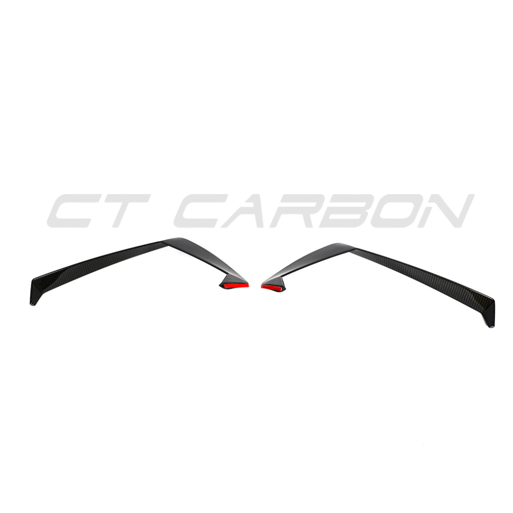 LAMBORGHINI HURACAN LP-610 CARBON FIBRE FRONT BUMPER TRIM - CT DESIGN-Accessories-CT CARBON-CT Carbon - High-quality carbon fiber and gloss black aerodynamic parts for premium sports and luxury vehicles.