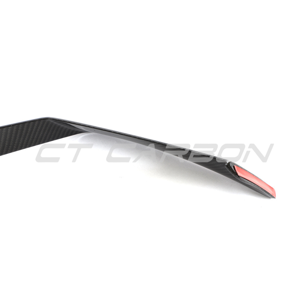 LAMBORGHINI HURACAN LP-610 CARBON FIBRE FRONT BUMPER TRIM - CT DESIGN-Accessories-CT CARBON-CT Carbon - High-quality carbon fiber and gloss black aerodynamic parts for premium sports and luxury vehicles.