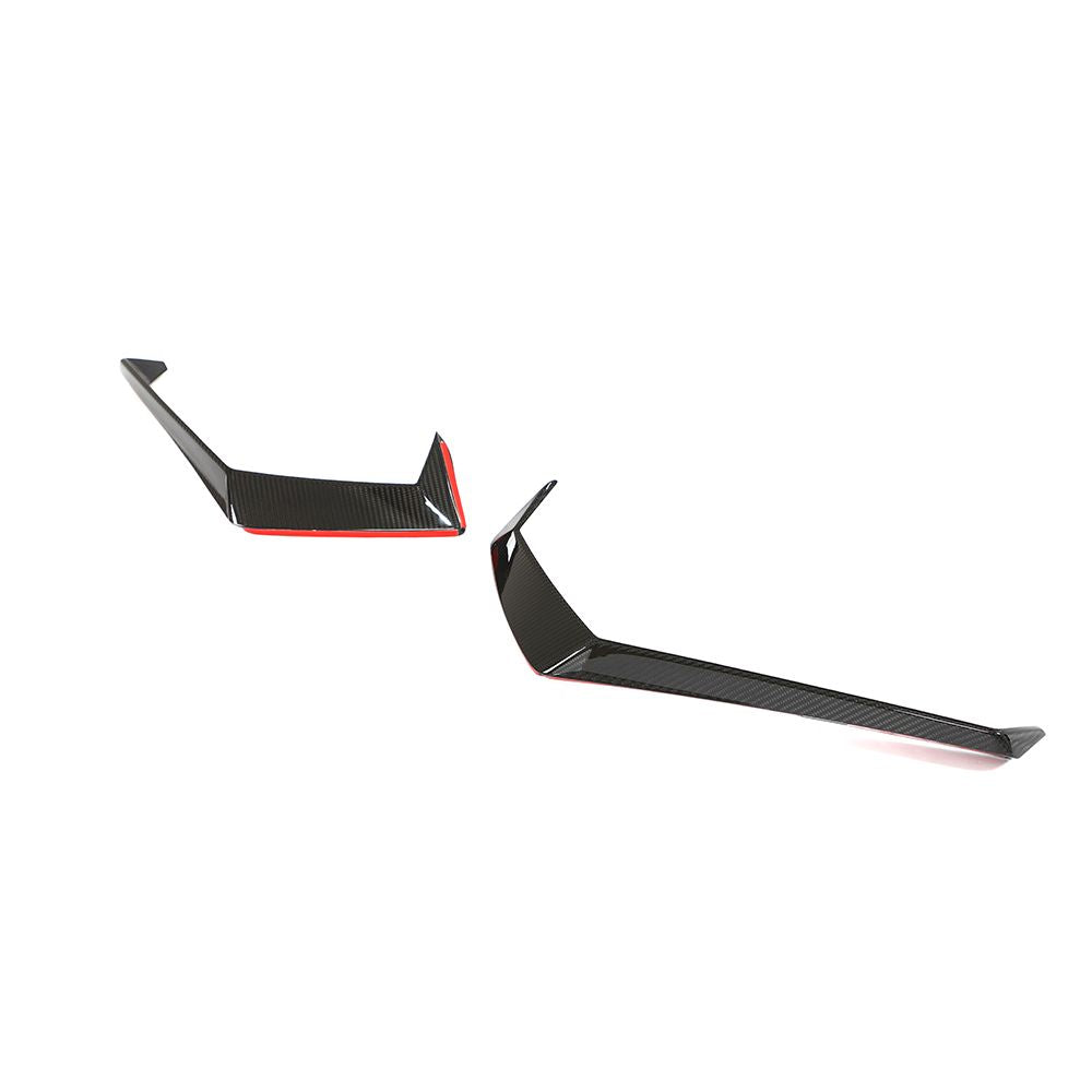 LAMBORGHINI HURACAN LP-610 CARBON FIBRE FRONT BUMPER TRIM - CT DESIGN-Accessories-CT CARBON-CT Carbon - High-quality carbon fiber and gloss black aerodynamic parts for premium sports and luxury vehicles.