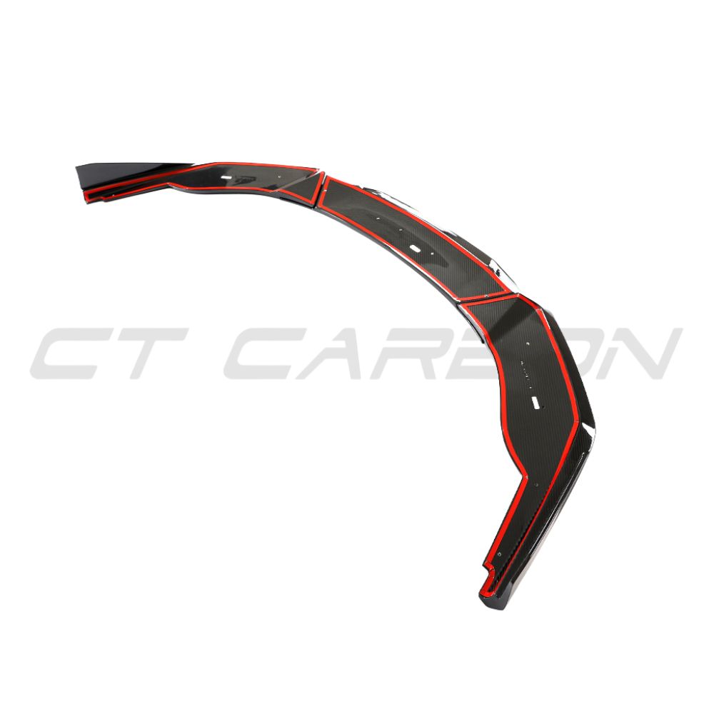 LAMBORGHINI HURACAN LP-610 CARBON FIBRE SPLITTER - CT DESIGN-Splitter-CT CARBON-CT Carbon - High-quality carbon fiber and gloss black aerodynamic parts for premium sports and luxury vehicles.