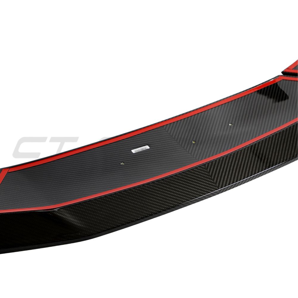 LAMBORGHINI HURACAN LP-610 CARBON FIBRE SPLITTER - CT DESIGN-Splitter-CT CARBON-CT Carbon - High-quality carbon fiber and gloss black aerodynamic parts for premium sports and luxury vehicles.