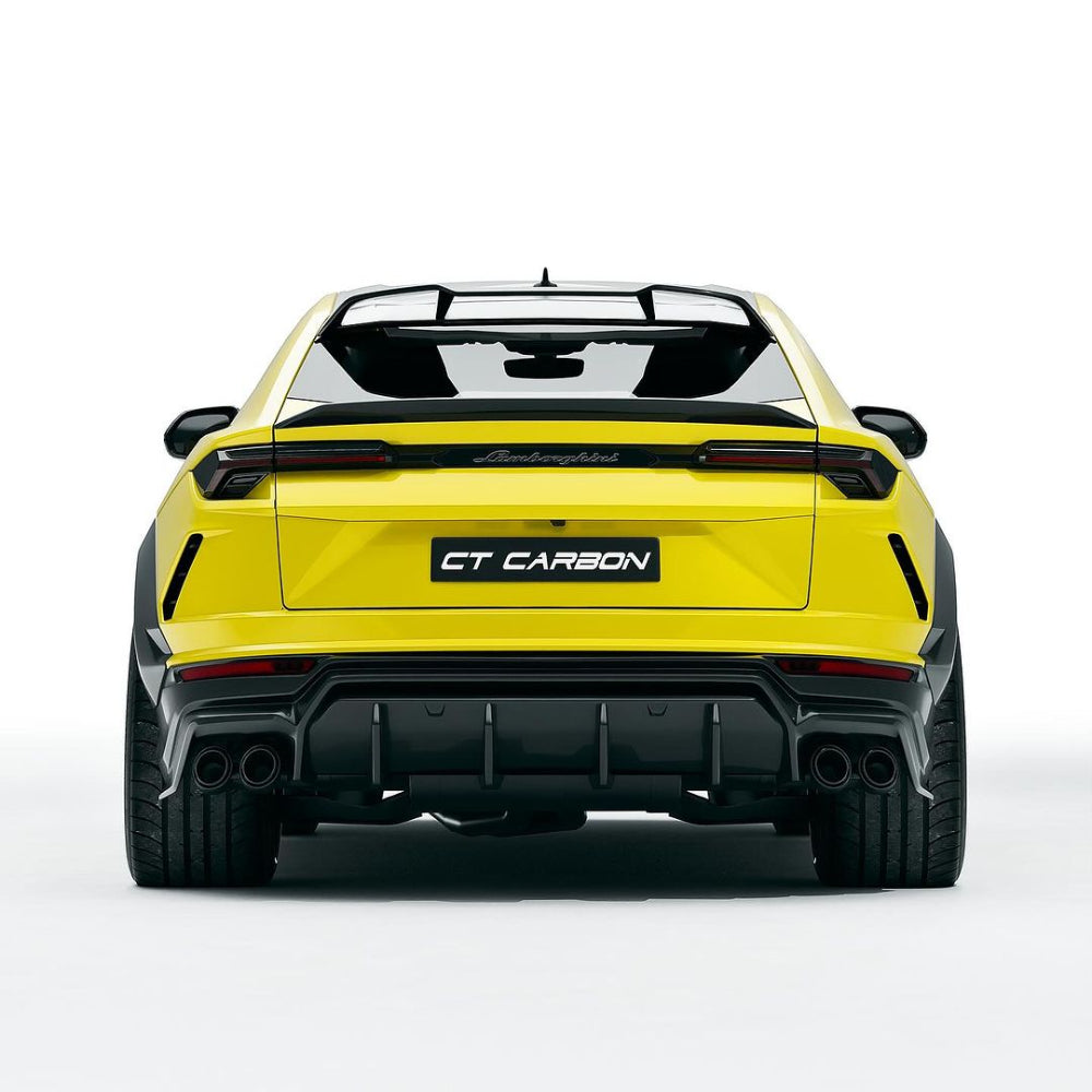 LAMBORGHINI URUS CARBON FIBRE ROOF SPOILER - CT DESIGN-Spoiler-CT CARBON-CT Carbon - High-quality carbon fiber and gloss black aerodynamic parts for premium sports and luxury vehicles.