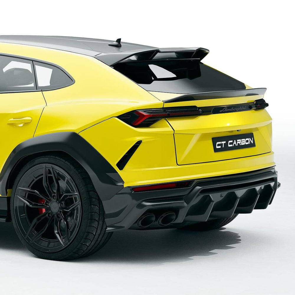 LAMBORGHINI URUS CARBON FIBRE SIDE SKIRTS - CT DESIGN-Side Skirts-CT CARBON-CT Carbon - High-quality carbon fiber and gloss black aerodynamic parts for premium sports and luxury vehicles.
