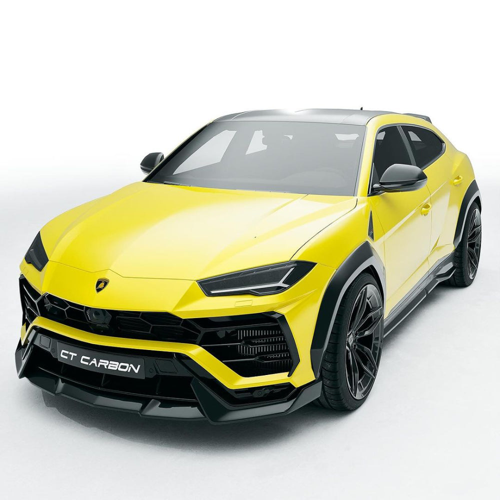LAMBORGHINI URUS CARBON FIBRE SPLITTER - CT DESIGN-Splitter-CT CARBON-CT Carbon - High-quality carbon fiber and gloss black aerodynamic parts for premium sports and luxury vehicles.