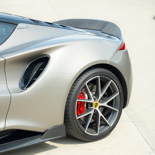 LOTUS EMIRA CARBON FIBRE 3-PIECE SPOILER - CT DESIGN-Spoiler-CT CARBON-CT Carbon - High-quality carbon fiber and gloss black aerodynamic parts for premium sports and luxury vehicles.