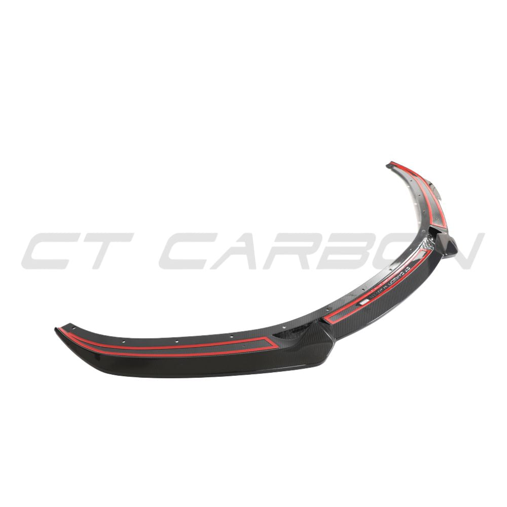LOTUS EMIRA CARBON FIBRE FRONT SPLITTER - CT DESIGN-Splitter-CT CARBON-CT Carbon - High-quality carbon fiber and gloss black aerodynamic parts for premium sports and luxury vehicles.