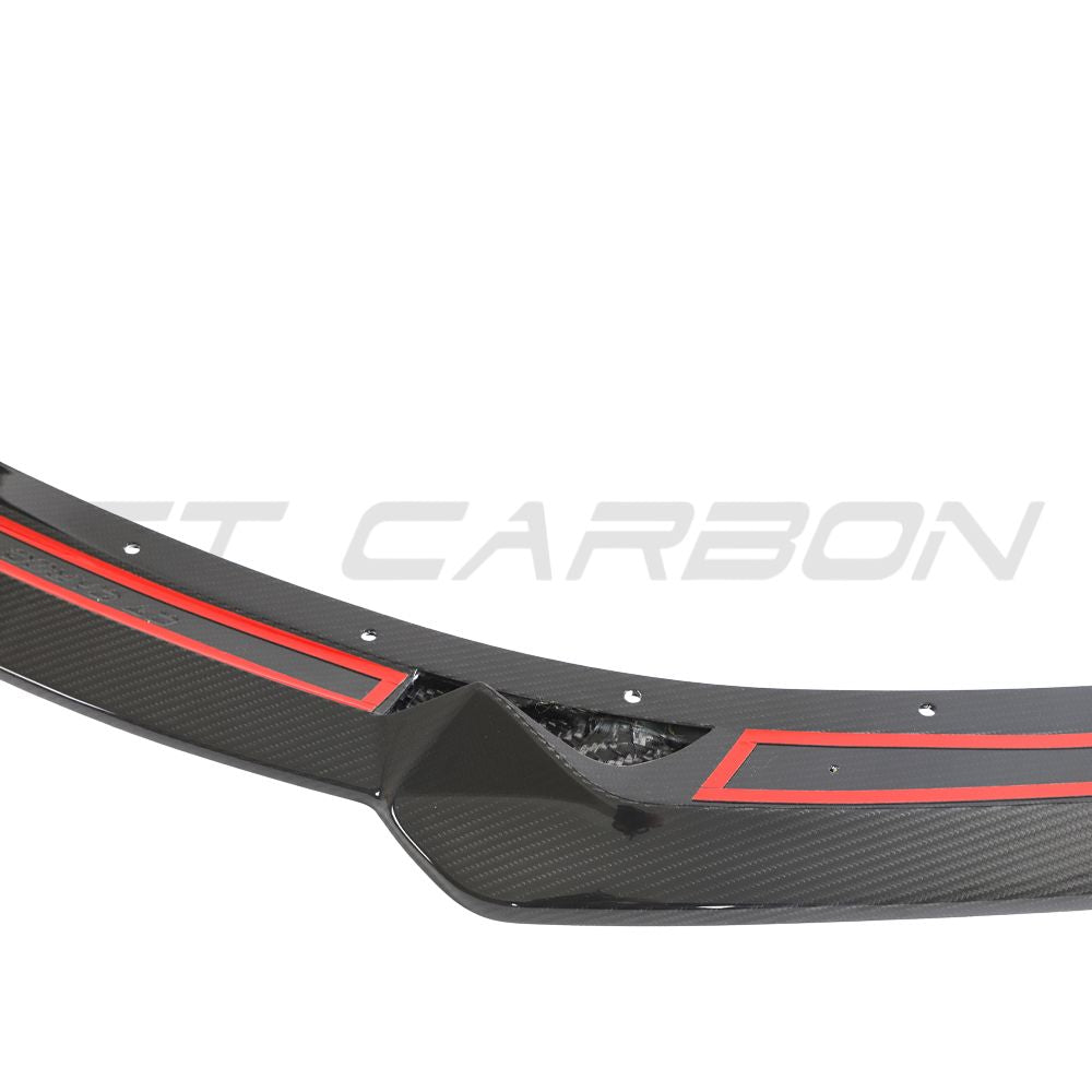 LOTUS EMIRA CARBON FIBRE FRONT SPLITTER - CT DESIGN-Splitter-CT CARBON-CT Carbon - High-quality carbon fiber and gloss black aerodynamic parts for premium sports and luxury vehicles.