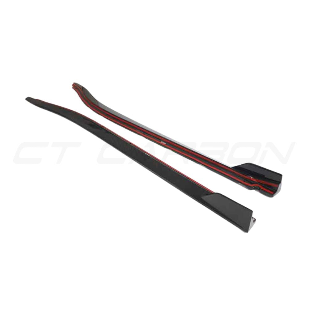 LOTUS EMIRA CARBON FIBRE SIDE SKIRTS - CT DESIGN-Side Skirts-CT CARBON-CT Carbon - High-quality carbon fiber and gloss black aerodynamic parts for premium sports and luxury vehicles.