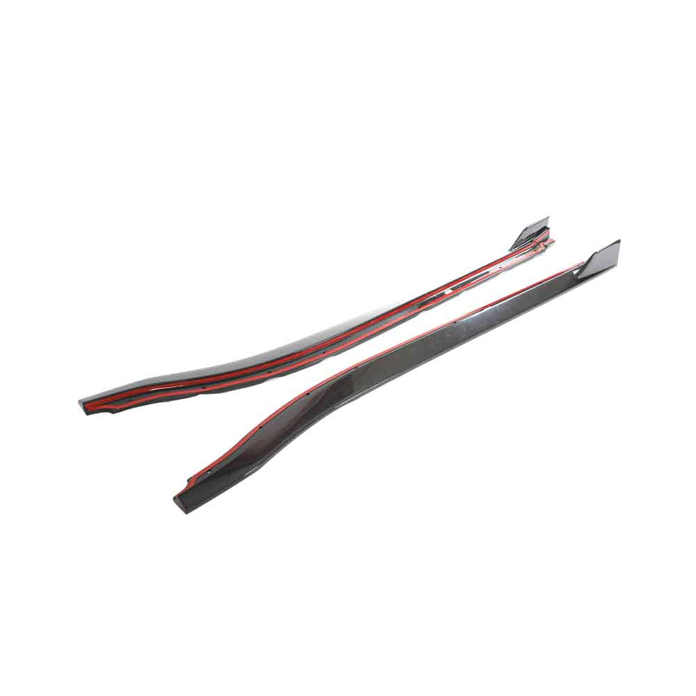 LOTUS EMIRA CARBON FIBRE SIDE SKIRTS - CT DESIGN-Side Skirts-CT CARBON-CT Carbon - High-quality carbon fiber and gloss black aerodynamic parts for premium sports and luxury vehicles.