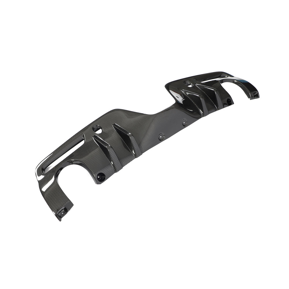 TOYOTA SUPRA 2019+ A90 CARBON FIBRE DIFFUSER ADD ON-Diffuser-CT CARBON-CT Carbon - High-quality carbon fiber and gloss black aerodynamic parts for premium sports and luxury vehicles.