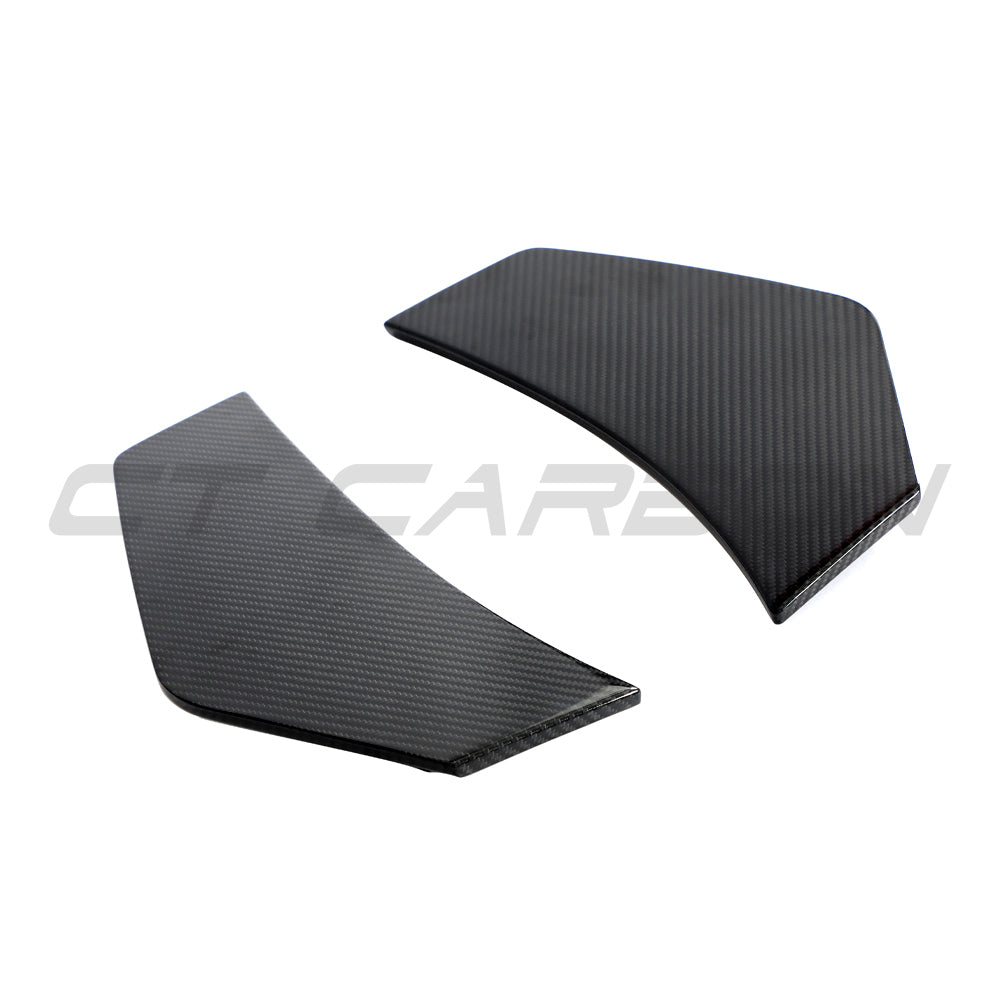 AUDI R8 V10 GEN 2.5 2020-2023 CARBON FIBRE REAR BUMPER CORNERS-Accessories-CT CARBON-CT Carbon - High-quality carbon fiber and gloss black aerodynamic parts for premium sports and luxury vehicles.