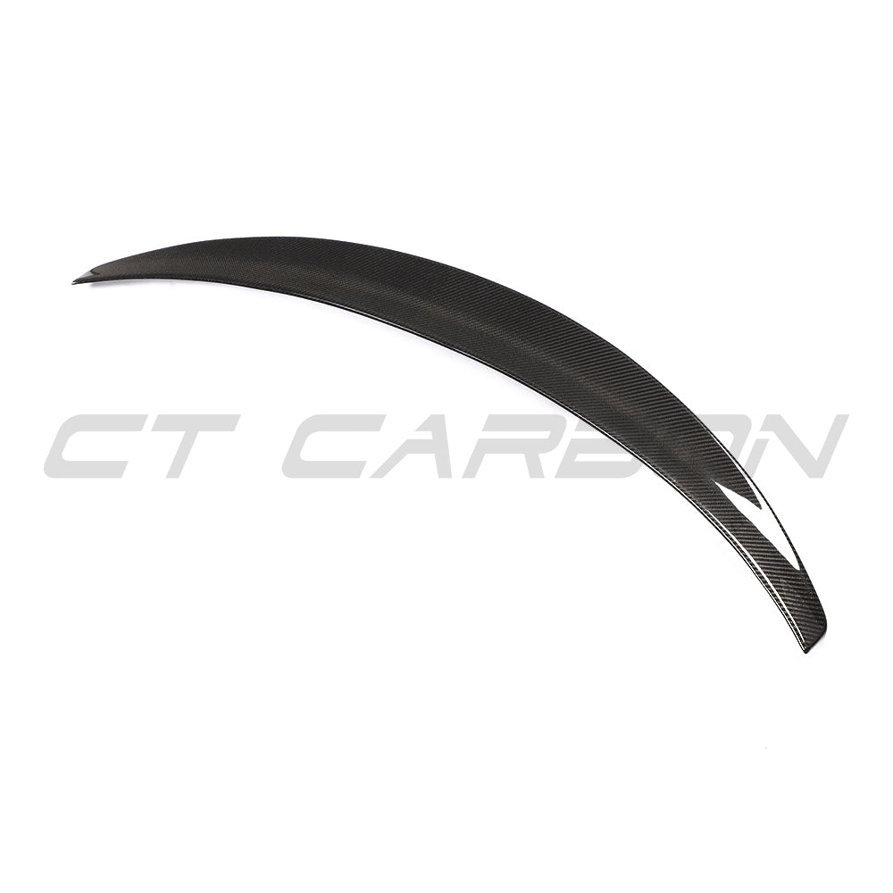 TESLA MODEL 3 2017-2023 CARBON FIBRE SPOILER - V3-Spoiler-CT CARBON-CT Carbon - High-quality carbon fiber and gloss black aerodynamic parts for premium sports and luxury vehicles.