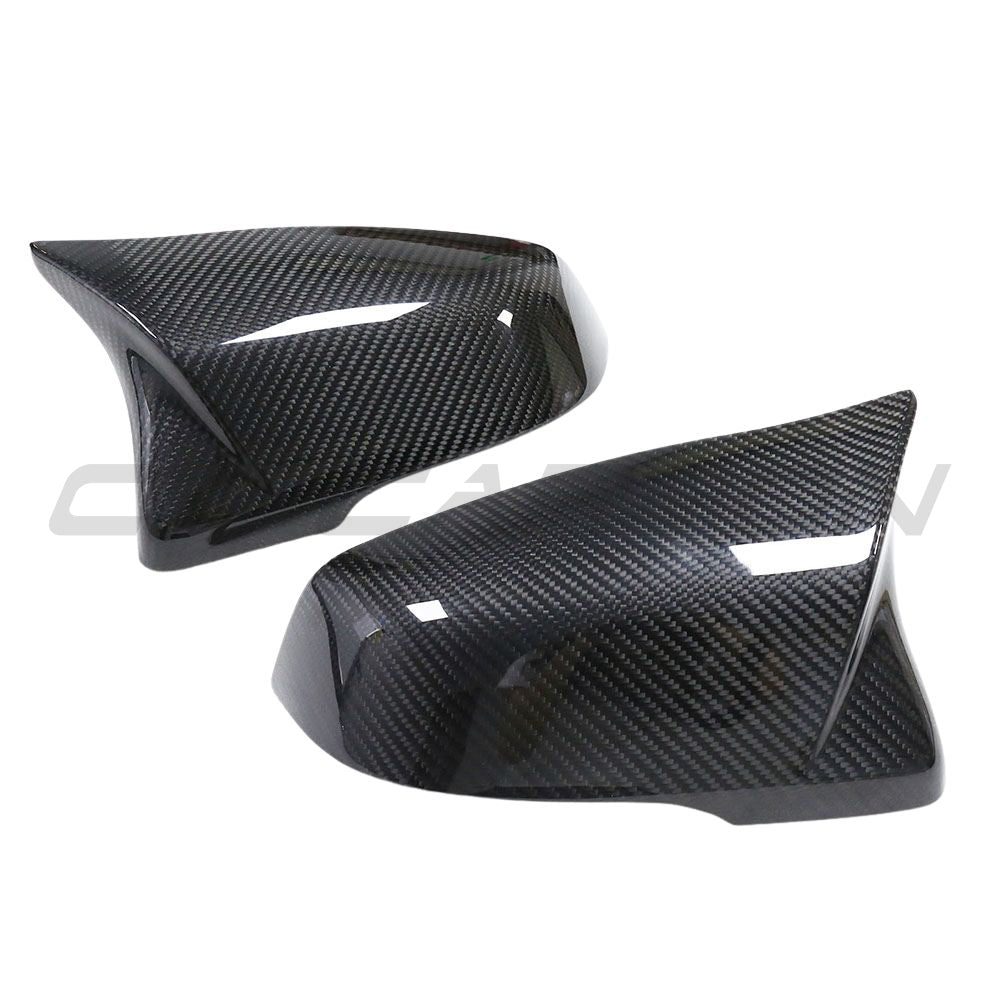 TOYOTA SUPRA A90 CARBON FIBRE MIRRORS - M-STYLE-Accessories-CT CARBON-CT Carbon - High-quality carbon fiber and gloss black aerodynamic parts for premium sports and luxury vehicles.