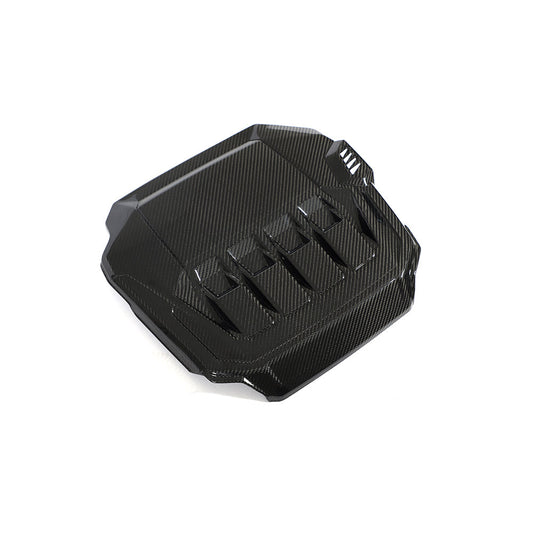 VW GOLF MK8 2020+ GTI CARBON FIBRE ENGINE COVER-Accessories-CT CARBON-CT Carbon - High-quality carbon fiber and gloss black aerodynamic parts for premium sports and luxury vehicles.