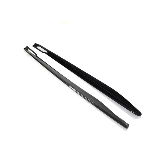BMW 4 SERIES 2020+ G26 & i4 CARBON FIBRE SIDE SKIRTS-Side Skirts-CT CARBON-CT Carbon - High-quality carbon fiber and gloss black aerodynamic parts for premium sports and luxury vehicles.