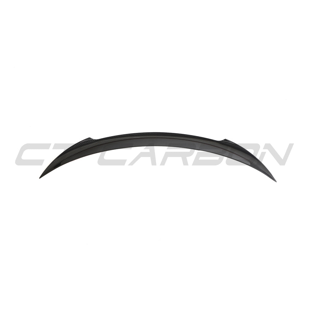 TESLA MODEL 3 2023+ CARBON FIBRE SPOILER - V2-Spoiler-CT CARBON-CT Carbon - High-quality carbon fiber and gloss black aerodynamic parts for premium sports and luxury vehicles.
