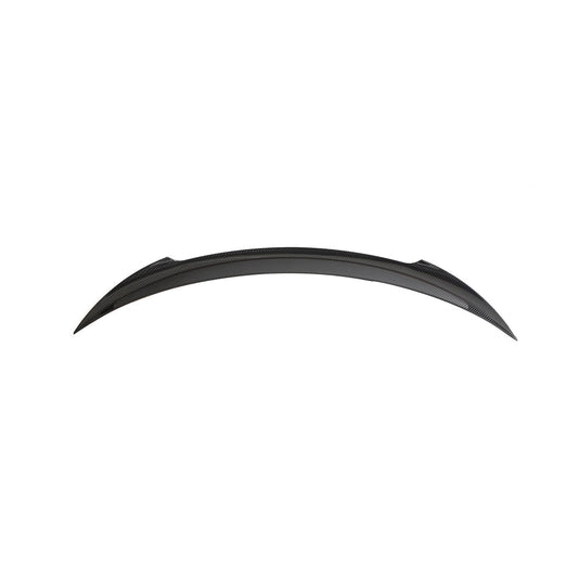 TESLA MODEL 3 2023+ CARBON FIBRE SPOILER - V2-Spoiler-CT CARBON-CT Carbon - High-quality carbon fiber and gloss black aerodynamic parts for premium sports and luxury vehicles.