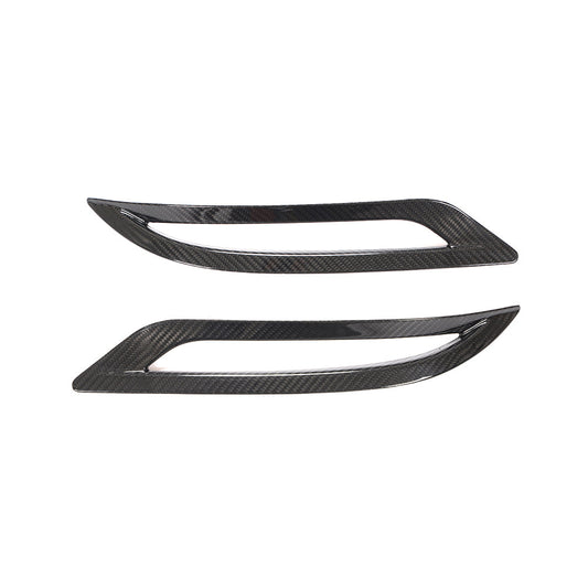 TESLA MODEL 3 2017-2023 CARBON FIBRE REAR REFLECTOR COVER-Accessories-CT CARBON-CT Carbon - High-quality carbon fiber and gloss black aerodynamic parts for premium sports and luxury vehicles.