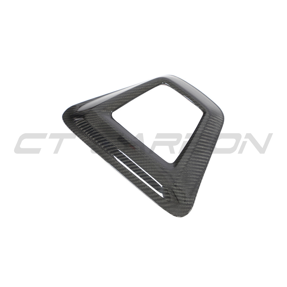 TOYOTA SUPRA 2019+ A90 CARBON FIBRE RAIN LIGHT COVER-Accessories-CT CARBON-CT Carbon - High-quality carbon fiber and gloss black aerodynamic parts for premium sports and luxury vehicles.