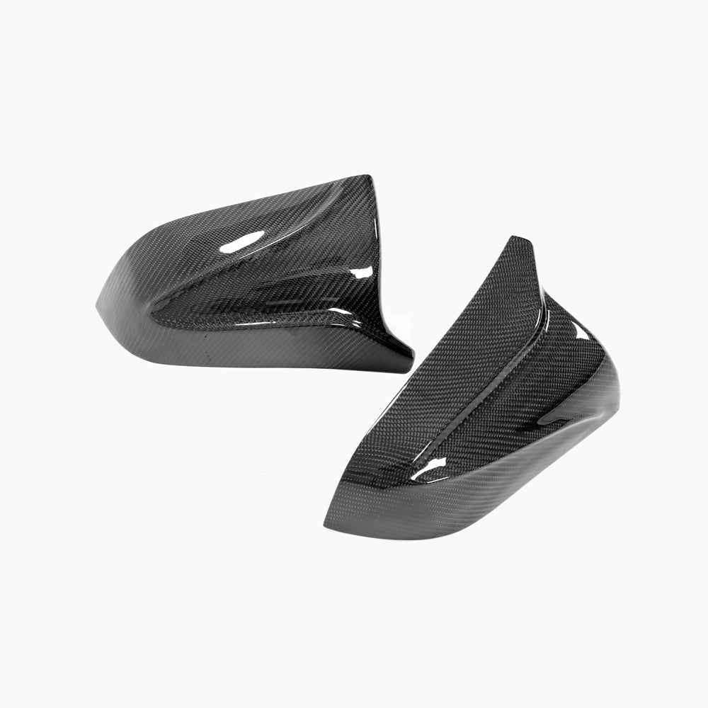TESLA MODEL 3 2017+ CARBON FIBRE MIRRORS - V2-Accessories-CT CARBON-CT Carbon - High-quality carbon fiber and gloss black aerodynamic parts for premium sports and luxury vehicles.