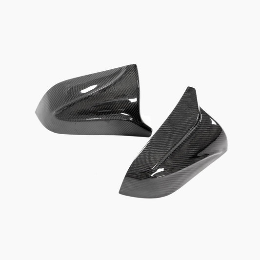 TESLA MODEL 3 2017+ CARBON FIBRE MIRRORS - V2-Accessories-CT CARBON-CT Carbon - High-quality carbon fiber and gloss black aerodynamic parts for premium sports and luxury vehicles.
